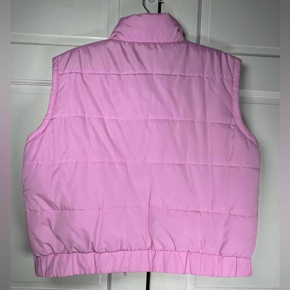 NWOT PacSun Pink Oversized Puffer Vest Size XS - Picture 4 of 5